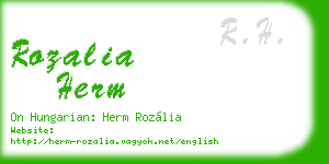 rozalia herm business card
